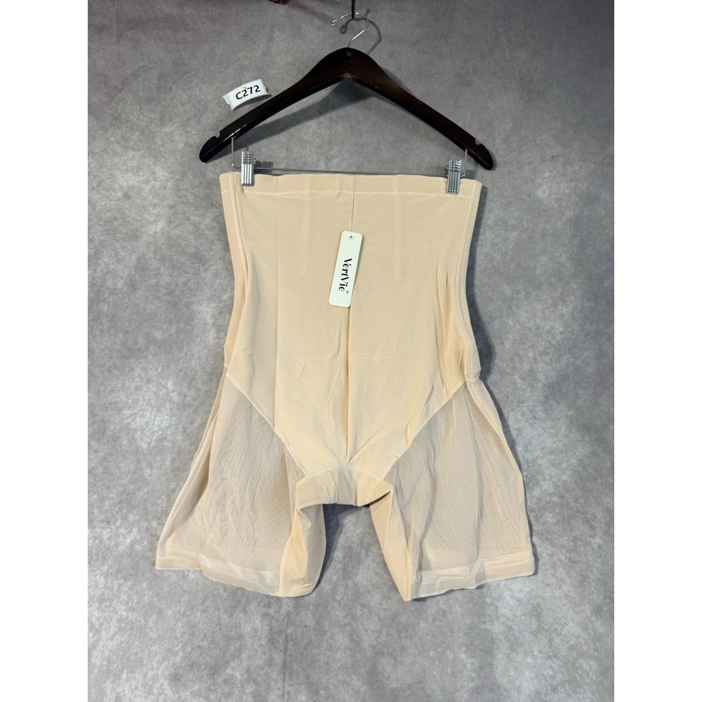 Vertvie Tummy Control Shapewear Shorts Tan Women's Size XL Butt Lifting NWT